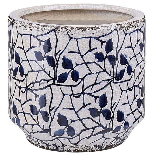 Grès Vase à fleurs 15 cm Bleu MYOS