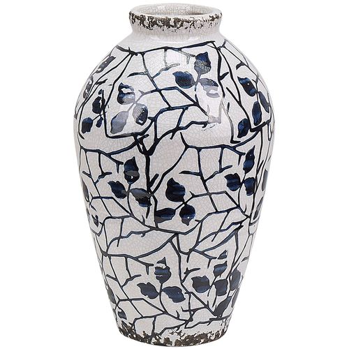 Grès Vase à fleurs 20 cm Bleu MALLIA