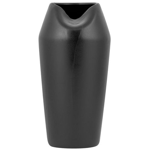 Grès Vase décoratif 33 cm Noir APAMEA