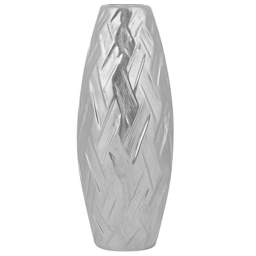 Grès Vase décoratif 33 cm Argenté ARPAD