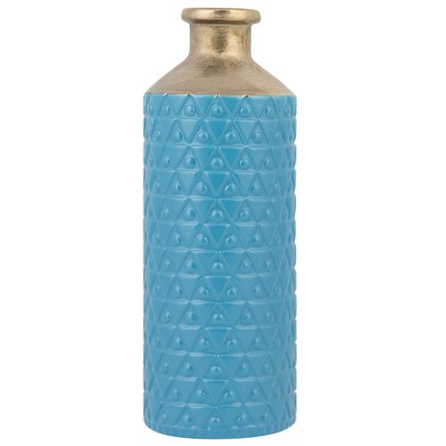 Grès Vase décoratif 39 cm Bleu Doré ARSIN