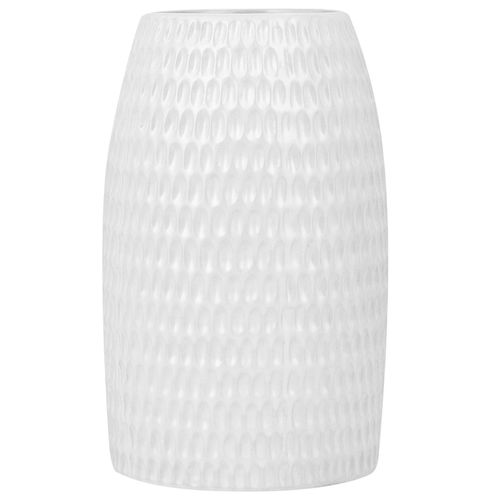 Grès Vase décoratif 25 cm Blanc LINZI