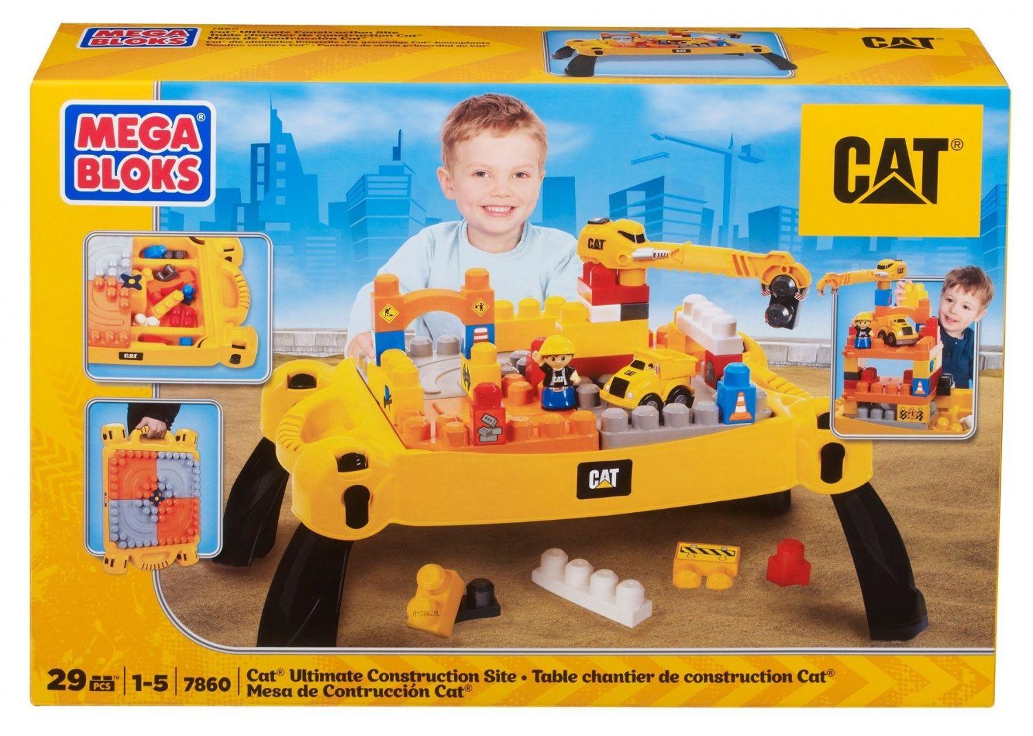 Mega bloks caterpillar table construction sale site