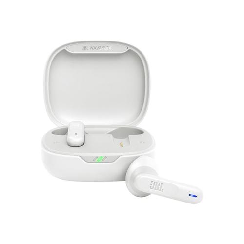 JBL Wave Flex - Écouteurs sans fil avec micro - intra-auriculaire - Bluetooth - blanc