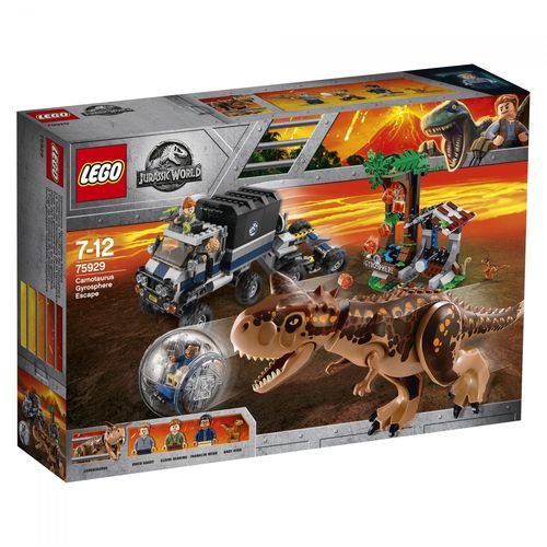 LEGO Jurassic World - Le Carnotaurus et la fuite en Gyrosphère - 75929