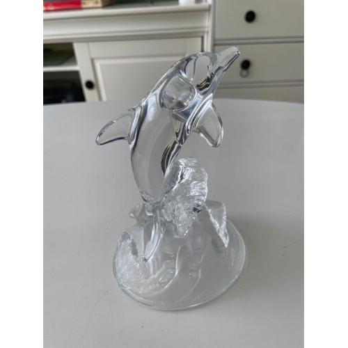 Statuette dauphin cristal 
