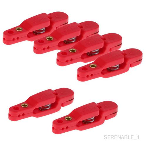 1set Snapper Snap Release Clips Planer Board Outrigger - Rouge (6 Pièces), Comme Décrit Rouge 6 Pièces