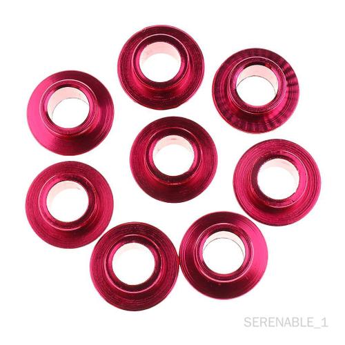 8 Pcs Entretoises De Roulement Flottant-8mm Inline Roller Hockey Skate Scooter Rouge