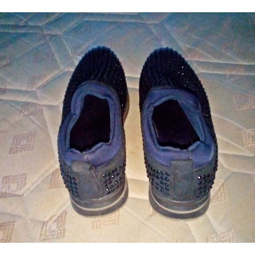 Chaussures Sneakers Strass Bleu Marine Taille 36 ..