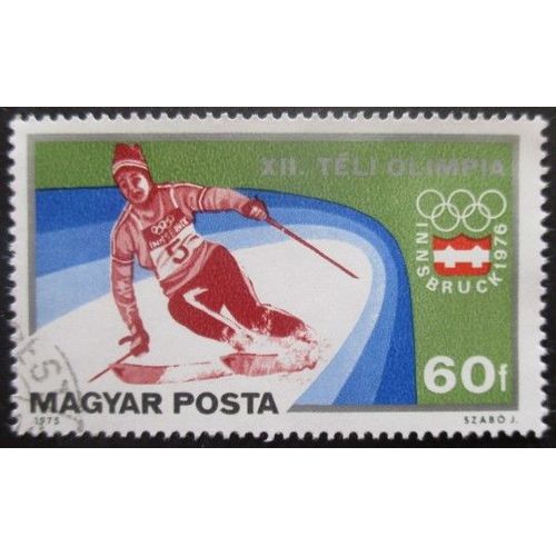 Hongrie N°2473 Jeux Olympiques D'hiver Innsbruck 1976 Oblitéré