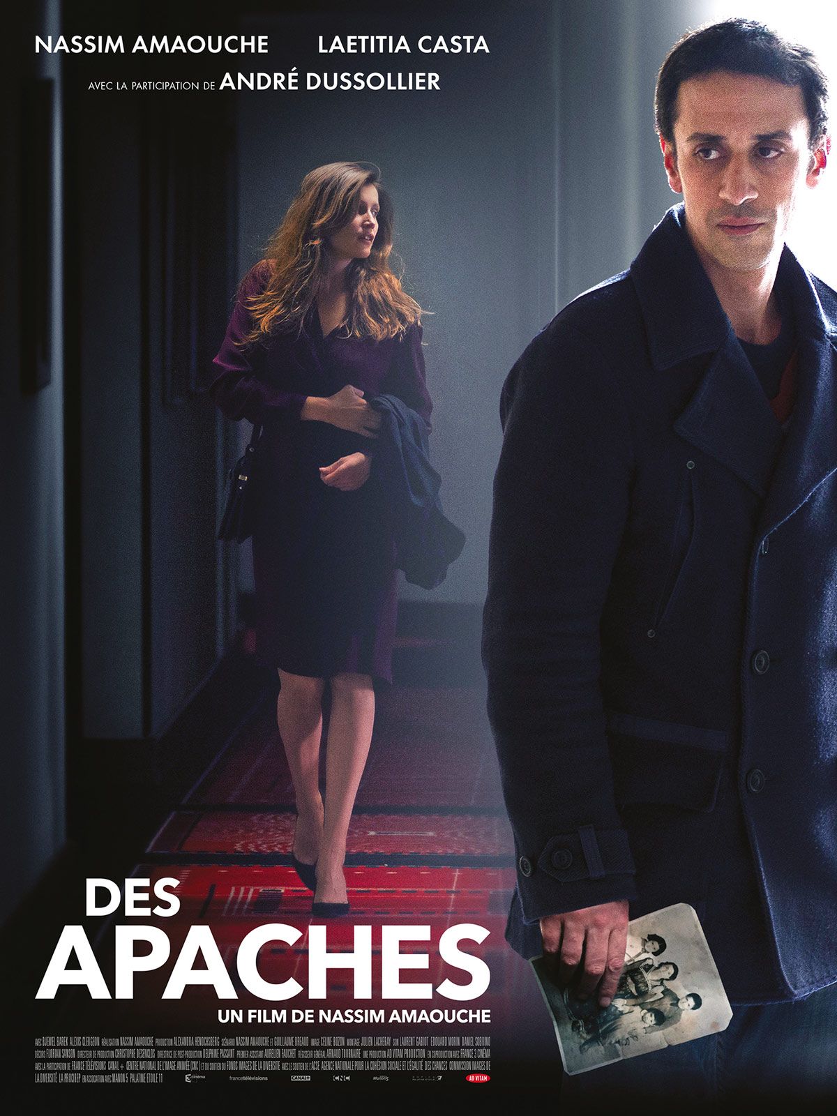 Des Apaches De Nassim Amaouche Avec Laetitia Casta, André Dussollier... - Affiche Originale De Film Format 40 X 60 Cm