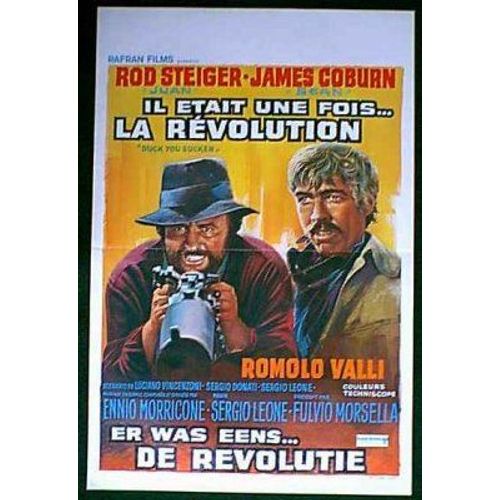 Il Etait Une Fois La Révolution - Giu La Testa-Duck, You Sucher ! * Film Western 1972 Sergio Leone - Affiche De Cinéma Originale Belge De 1972 - 55x35 Cm * Movie Poster * Rod Steiger ; James Coburn