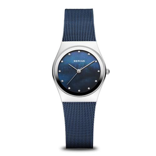 Montre Femme Bering Classique Acier Bleu Cristal