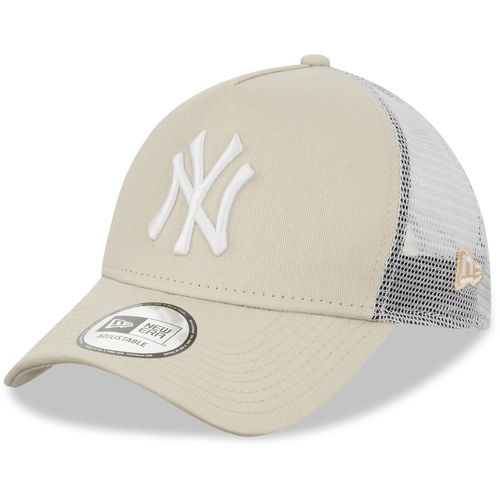 New Era A-Frame Trucker Cap - Basic New York Yankees Blanc