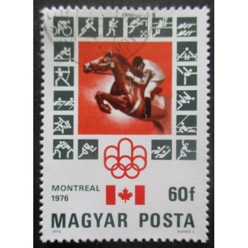 Hongrie N°2502 Jeux Olympiques De Montréal 1976 Oblitéré