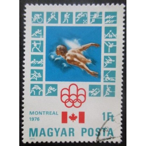 Hongrie N°2503 Jeux Olympiques De Montréal 1976 Oblitéré