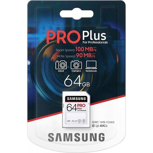 Samsung memory card 64GB SDHC Pro Plus 100 MB/s