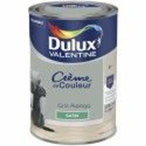 Peinture décoration crème couleur gris alpaga satin 1.25l DULUX VALENTINE
