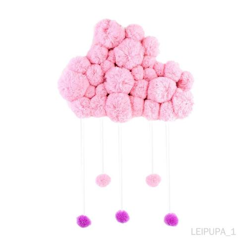 En Peluche Suspendue Au Mur Décor Chambre D'enfants Nursery Accueil Raindrop Douche De Bébé Rose