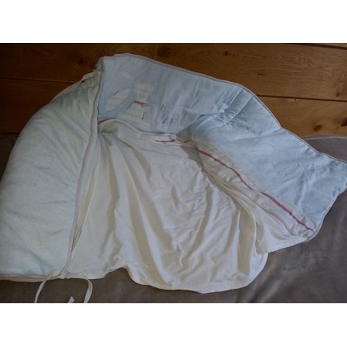 Tour De Lit Bleu Sucre D'orge