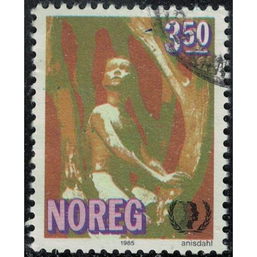 Norvège 1985 Oblitéré Used Parc De Sculptures De Vigeland Oslo Y&t No 883 Su