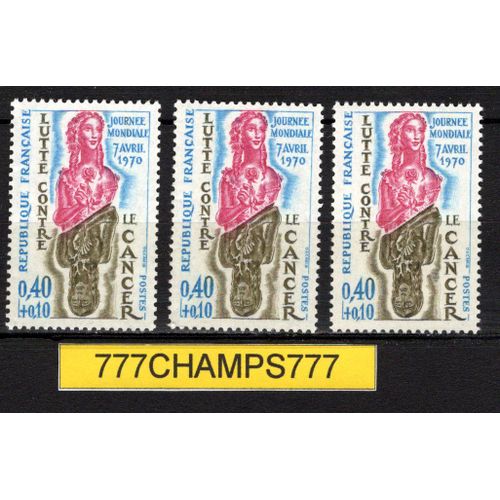 Lutte Contre Le Cancer; 1970. Y&t 1636