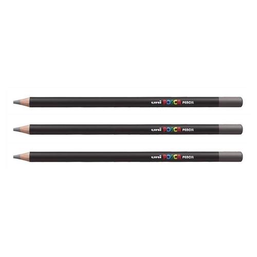 Posca Lot De 3 Crayons De Couleur Posca Pencil Kpe200 Gf Gris Foncé