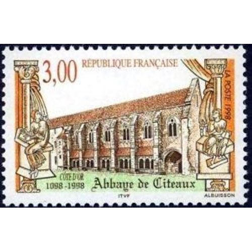Timbre France 1998 Oblitéré Abbaye De Citeaux (Cote D'or) 1098-1998 3.00 Yt3143