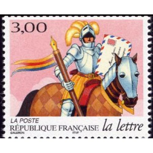 Timbre France 1998 Oblitéré La Lettre Au Fil Du Temps, Chevalier 3.00 Yt3153