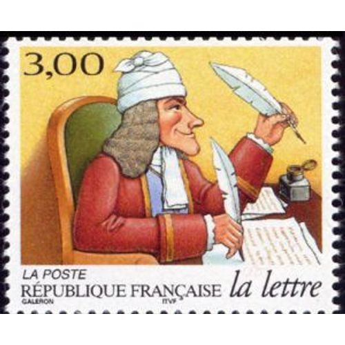 Timbre France 1998 Oblitéré La Lettre Au Fil Du Temps, Voltaire 3.00 Yt3154
