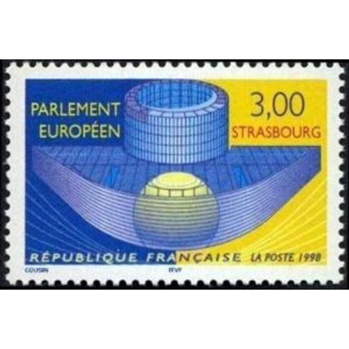 Timbre France 1998 Oblitéré Parlement Européen 3.00 Yt3206