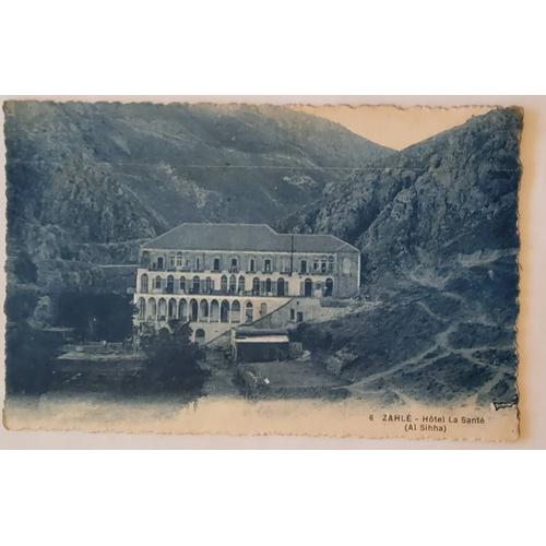 Carte Postale Ancienne,  Liban,  Zhale,  Hôtel La Santé,  Al Sihha