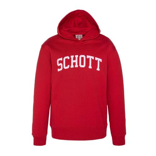 Sweat À Capuche Rouge Junior Schott Swh800