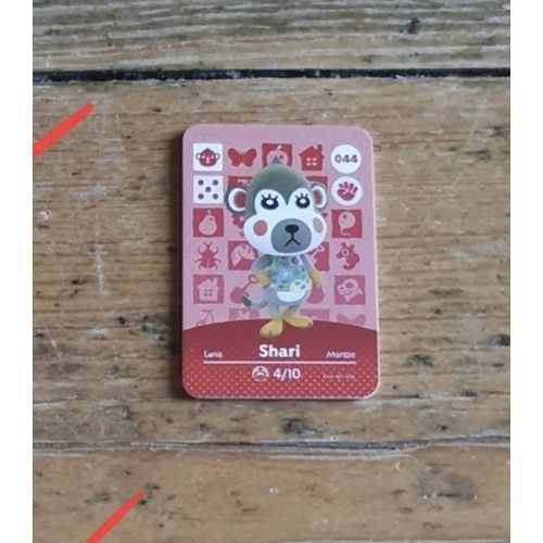 Mini Carte Amiibo Nfc Animal Crossing Shari