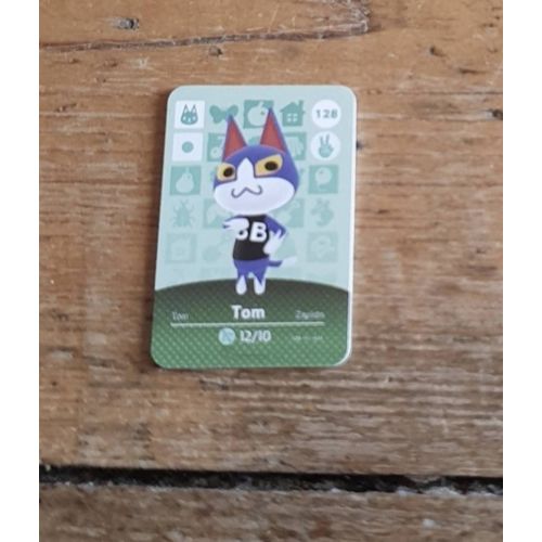 Mini Carte Amiibo Nfc Animal Crossing Tom