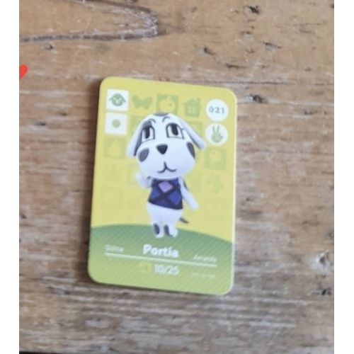 Mini Carte Amiibo Nfc Animal Crossing Portia