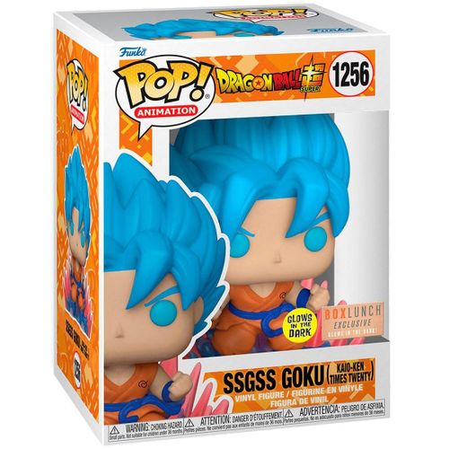 Figurine Funko Pop - Dragon Ball N°1256 - Son Goku Super Saiyan Blue Kaiôken X20 - Glow In The Dark (60243)