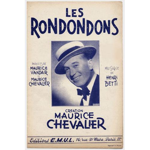 Les Rondondons (Maurice Vandair & Maurice Chevalier - Henri Betti) Maurice Chevalier 1945