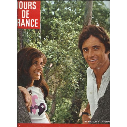 Jours De France 28/09/1971 Sacha Distel, Michel Legrand, Francis Lai, Jean Richard, Jacqueline Maillant, Jeanne Moreau,Andress,Belmondo, Nana Mouskouri,Poiret/Serrault, Sheila, Rika Zaraï, France Gall