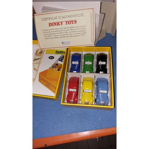 Dinky Toys 35a - Coffret De 6 Simca 5 Bleu, Vert, Noir, Rouge, Jaune, Ciel 1:56 - Atlas Hors Série-Dinky Toys