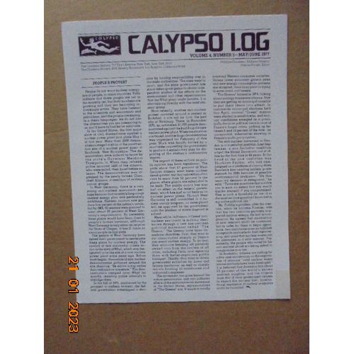 Calypso Log, Volume 4, Number 3 (May - June 1977)