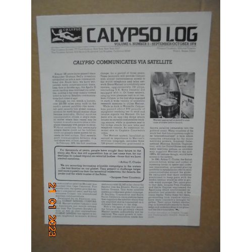 Calypso Log, Volume 5, Number 5 (September - October 1978)