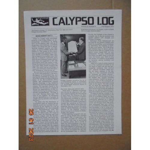 Calypso Log, Volume 3, Number 4 (July - August 1976)