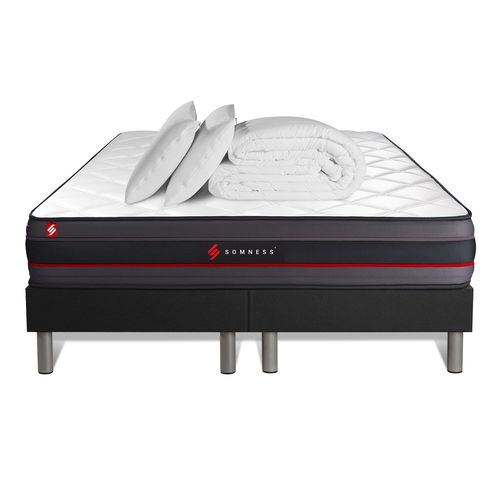 SOMNESS Ensemble matelas mémoire de forme + sommier