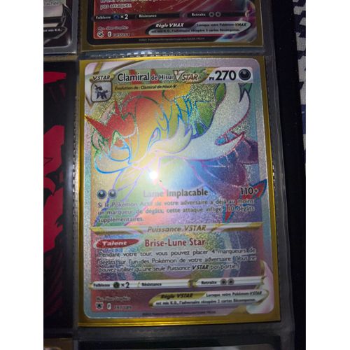 Clamiral De Hisui Vstar 197 189 Arc En Ciel Secr Te - Ultraboost X Epée Et Bouclier 10 Astres Radieux - Coffret De 10 Cartes Pokémon Françaises