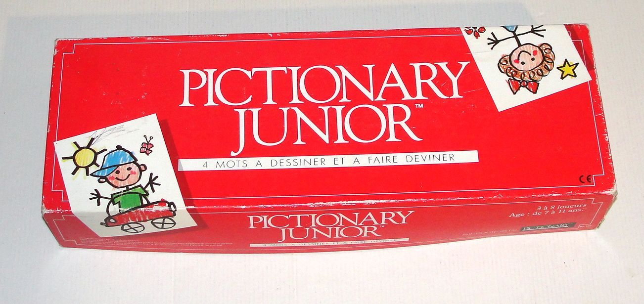 Pictionary Junior Mots A Dessiner Enfants Parker Tonka 1989