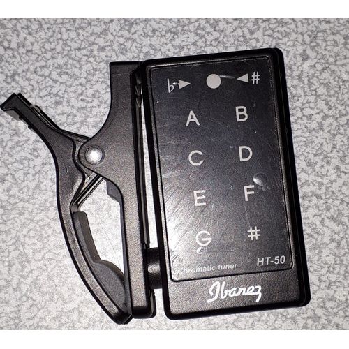 Accordeur À Guitare Ibanez À Pince - Modèle Chromatic Tuner Ht-50 - Avec Pile À Changer