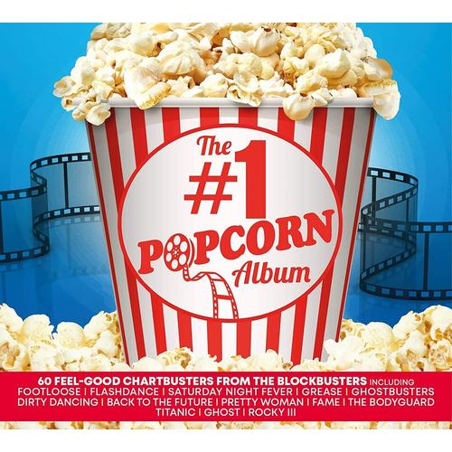 The #1 Popcorn Album - Various Digipack - 3 Cd - 60 Feel Good Chartbusters From The Blockbusters Musiques Et Chansons De Films Footloose , Flash Dance , Saturday Night Forever , Grease , Dirty Dancing