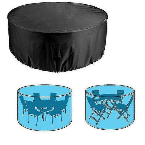 Housses De Meubles De Patio Imperméables À L¿Eau Couverture De Table Ronde D¿Extérieur Anti-Décoloration