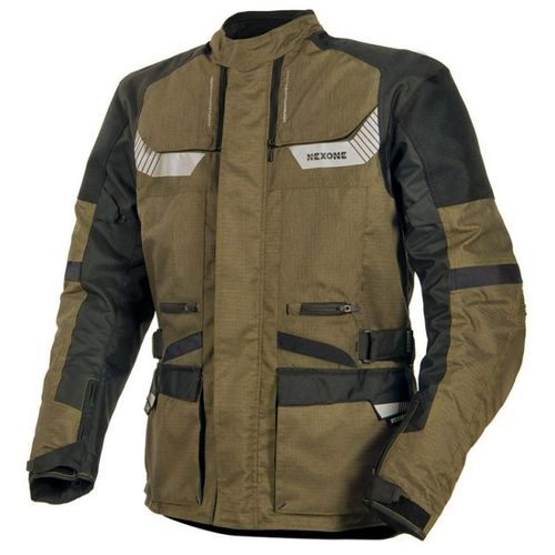Blouson Veste Moto Nexone Touring Adventure 4 Saisons Pour Homme Taille Xl Kaki Et Noir Neuf